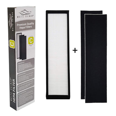 White Kaiman True HEPA Air Filter Replacement - Size C